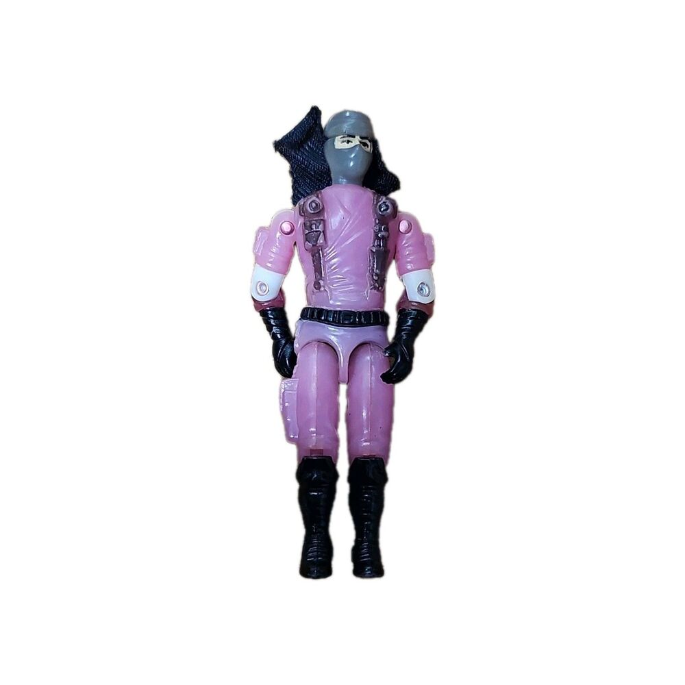 Hasbro G.I. Joe Pink Black Action Figure 5-Way Jointed Military Adventure